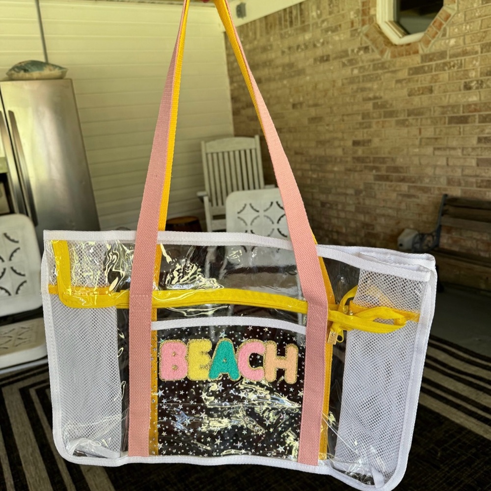 Clear beach bag